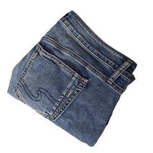 Silver Jeans Co Women's Elyse Slim Boot Size 31/29 Medium Wash Stretch Denim